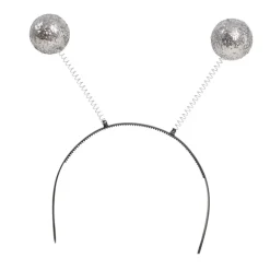 SERRE-TÊTE BOULE ARGENT