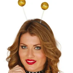 SERRE-TÊTE BOULE PAILLETTES OR ADULTE