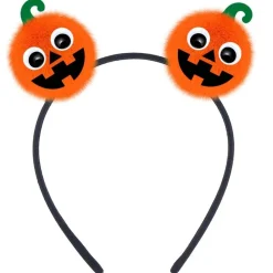 SERRE-TÊTE CITROUILLE FUN YEUX MOBILES ENFANT