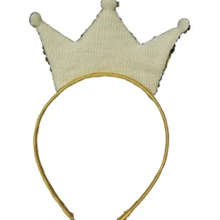 SERRE-TÊTE COURONNE REINE OR SEQUINS ADULTE