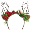 SERRE-TÊTE FESTIF RENNE DES BOIS FLEURI ADULTE