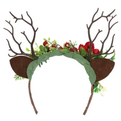 SERRE-TÊTE FESTIF RENNE DES BOIS FLEURI ADULTE