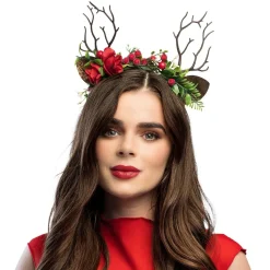 SERRE-TÊTE FESTIF RENNE DES BOIS FLEURI ADULTE