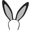 SERRE-TÊTE GRANDES OREILLES LAPIN STRASS NOIR