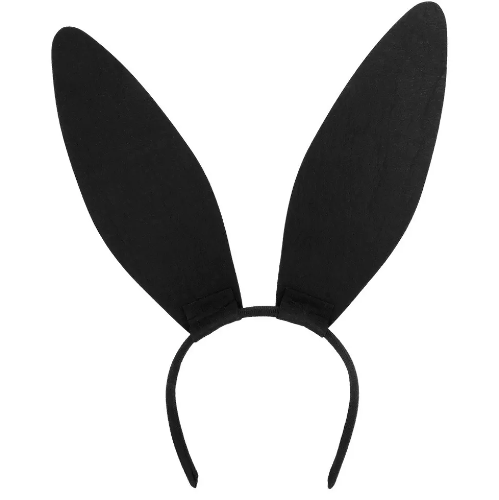 SERRE-TÊTE GRANDES OREILLES LAPIN STRASS NOIR