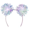 SERRE-TÊTE LED POMPONS LUMINEUX 3 MODES ADULTE