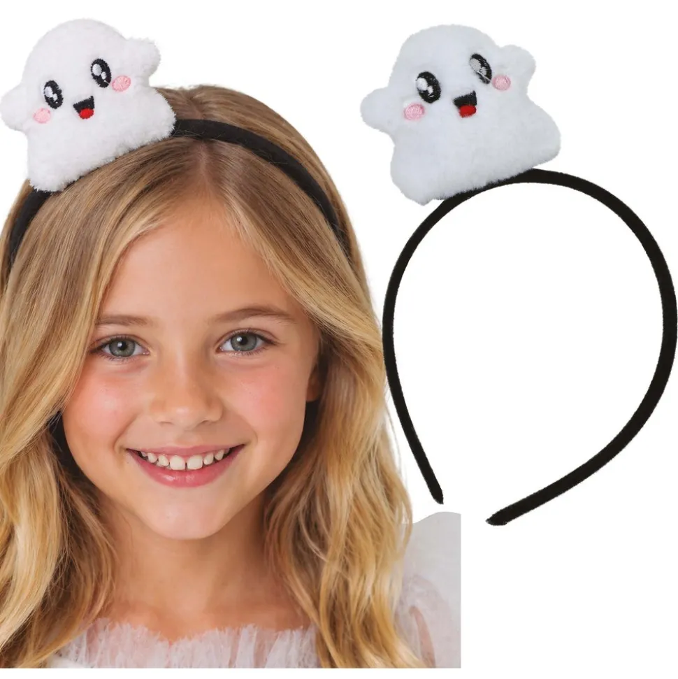 SERRE-TÊTE PELUCHE FANTÔME KAWAÏ ENFANT