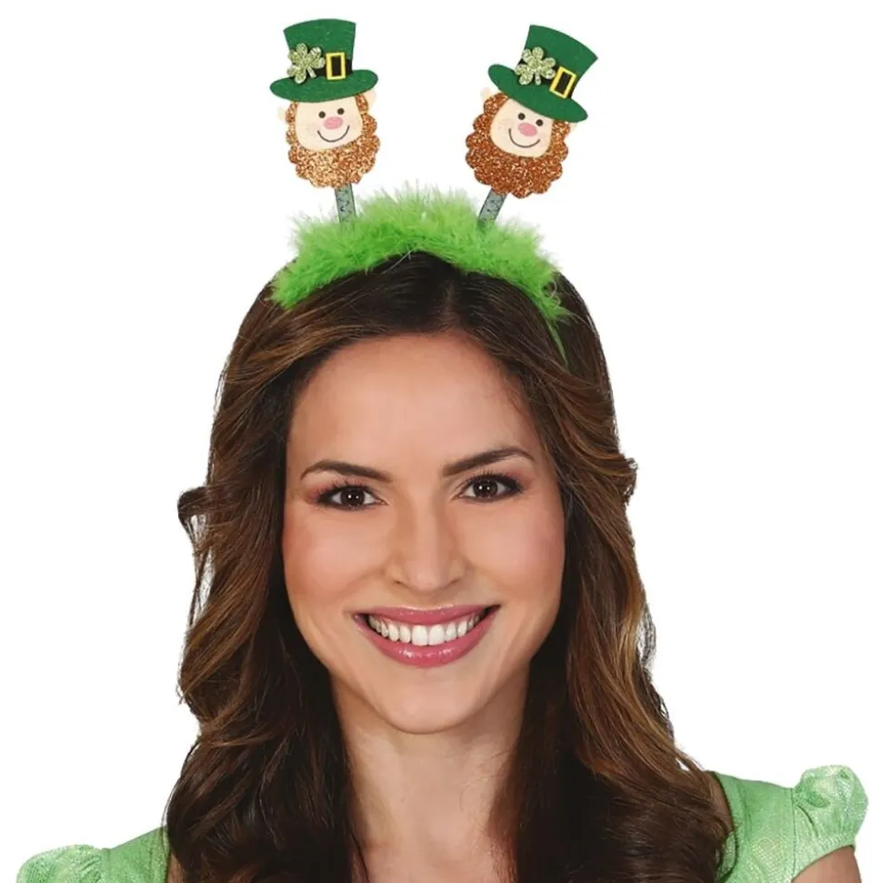 SERRE-TÊTE VISAGE LEPRECHAUN SAINT PATRICK