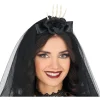 SERRE-TÊTE VOILE SQUELETTE FLEUR ARTIFICIEL FEMME