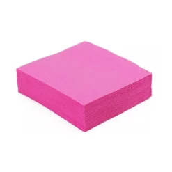 40 SERVIETTES COCKTAIL PAPIER 25CM FUCHSIA