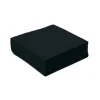 40 SERVIETTES COCKTAIL PAPIER 25CM NOIR
