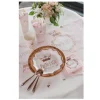 20 SERVIETTES COURONNE PRINCESSE 25CM ROSE GOLD