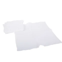 4 SERVIETTES GAZE DE COTON LAVABLE 40CM BLANC