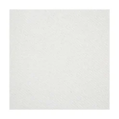 25 SERVIETTES PAPIER AIRLAID 40CM BLANC