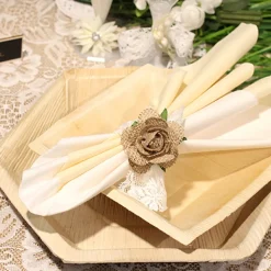 25 SERVIETTES PAPIER AIRLAID 40CM BLANC