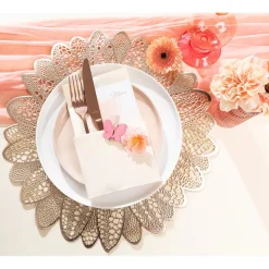 25 SERVIETTES PAPIER AIRLAID 40CM CHAMPAGNE