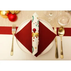 25 SERVIETTES PAPIER AIRLAID 40CM BORDEAUX