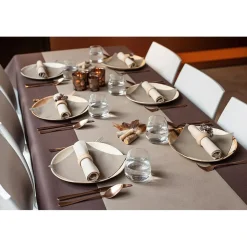 25 SERVIETTES PAPIER AIRLAID 40CM TAUPE