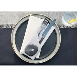 25 SERVIETTES PAPIER AIRLAID 40CM COOL GRAY