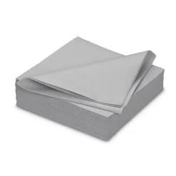 25 SERVIETTES PAPIER AIRLAID 40CM COOL GRAY