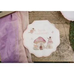 10 SERVIETTES PAPIER ANNIVERSAIRE FAIRY WORLD 33CM
