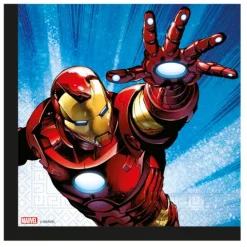 20 SERVIETTES PAPIER AVENGERS INFINITY STONES 33CM