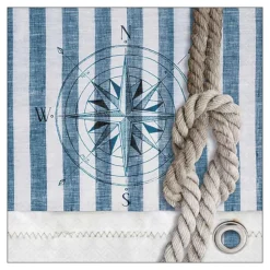 20 SERVIETTES PAPIER BOUSSOLE CORDE 33CM