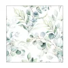 20 SERVIETTES PAPIER BRANCHES EUCALYPTUS 33CM