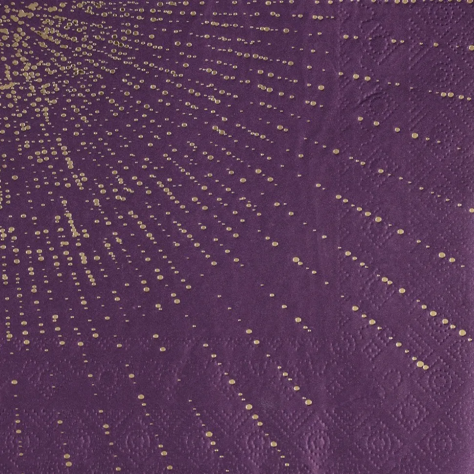 10 SERVIETTES PAPIER BULLES SCINTILLANTES 33CM