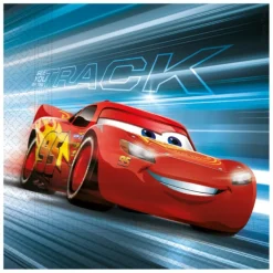 20 SERVIETTES PAPIER CARS VICTORY IS MINE 33CM