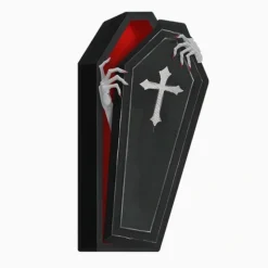 20 SERVIETTES PAPIER CERCUEIL VAMPIRE 33CM NOIR