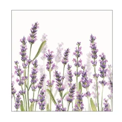 20 SERVIETTES PAPIER CHAMPS DE LAVANDE 33CM