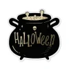 10 SERVIETTES PAPIER CHAUDRON HALLOWEEN 25CM NOIR