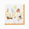 20 SERVIETTES PAPIER CHIOTS CÉLÉBRATION 33CM