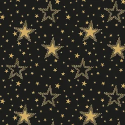 20 SERVIETTES PAPIER CIEL NOCTURNE 33CM OR NOIR