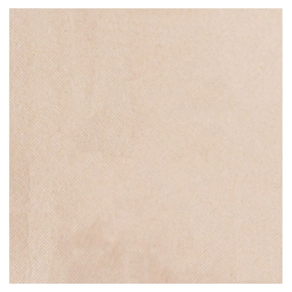 40 SERVIETTES PAPIER ÉCO NATURE 38CM KRAFT