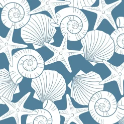 20 SERVIETTES PAPIER COQUILLAGE ASTÉRIE MER 33CM
