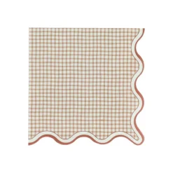16 SERVIETTES PAPIER COTTAGE 33CM TERRE CRÈME