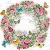 20 SERVIETTES PAPIER COURONNE 33CM MULTICOLORE