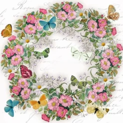 20 SERVIETTES PAPIER COURONNE 33CM MULTICOLORE