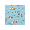 12 SERVIETTES PAPIER COURSE AUTO RÉTRO 33CM BLEU