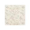 12 SERVIETTES PAPIER CROQUIS FLEUR 33CM BEIGE