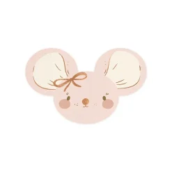 20 SERVIETTES PAPIER DOUCE SOURICETTE 16X10CM ROSE
