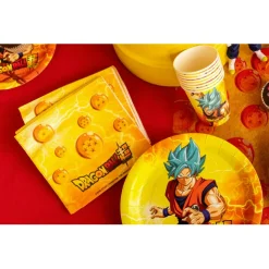 20 SERVIETTES PAPIER DRAGON BALL SUPER 33CM JAUNE