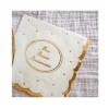 16 SERVIETTES PAPIER 1ER ANNIVERSAIRE 33CM BLANC