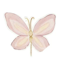 10 SERVIETTES PAPIER FAIRY WORLD 33CM ROSE PASTEL