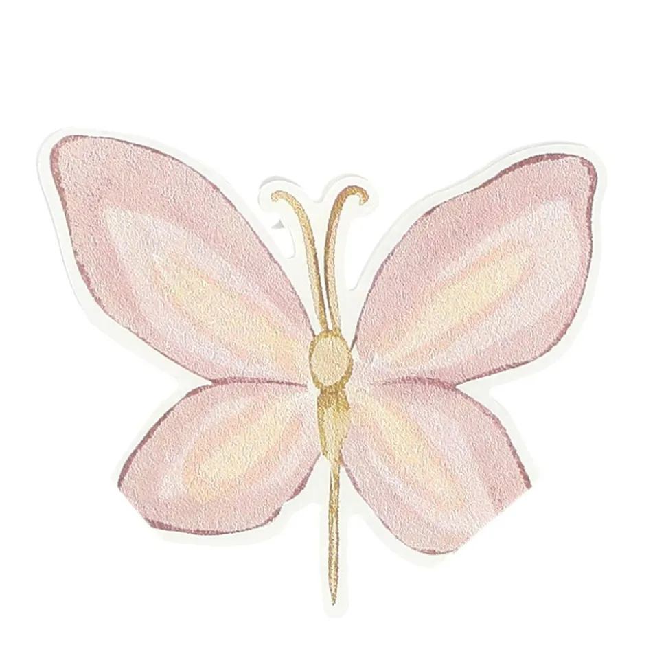 10 SERVIETTES PAPIER FAIRY WORLD 33CM ROSE PASTEL