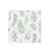 20 SERVIETTES PAPIER FEUILLAGE 2 PLIS 33CM VERT