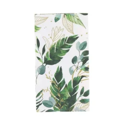 20 SERVIETTES PAPIER FEUILLE 2 PLIS 33X39.5CM VERT