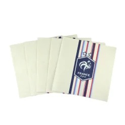 20 SERVIETTES PAPIER FFF FRANCE VINTAGE 33CM BLANC